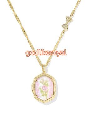 Kendra Scott x LoveShackFancy Daphne Gold Locket Necklace